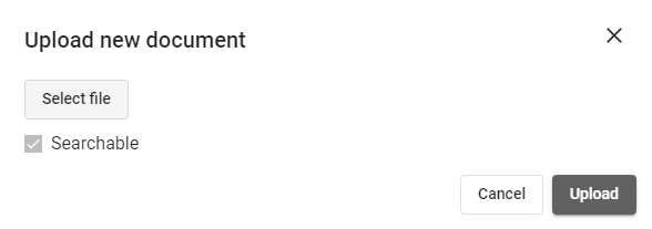 Upload new document