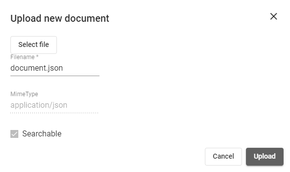 Upload new document