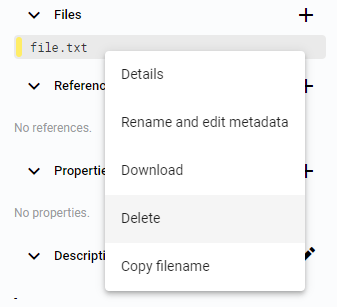 Right click options