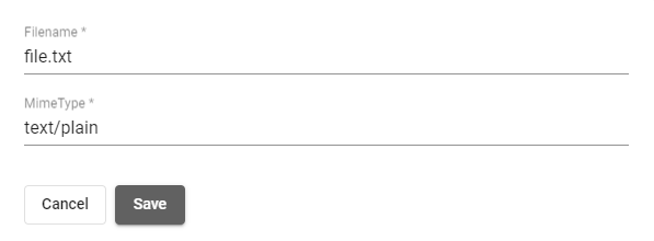 Filename pop up window