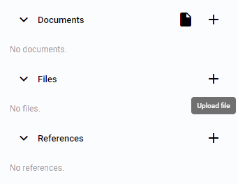 Upload file button