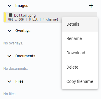 Right click options