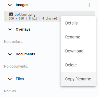 Right click options