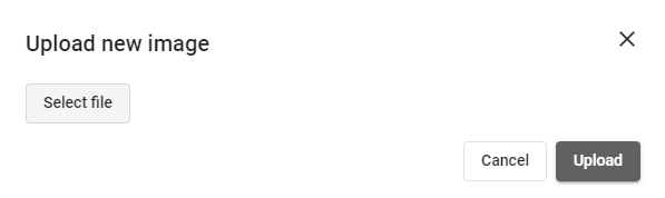 Upload image dialog