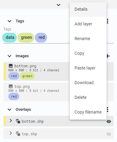 Overlay options