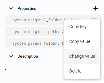 Right click options