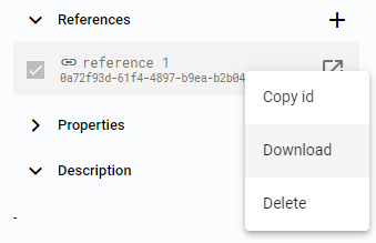 Right click options