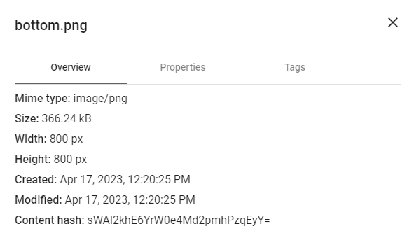 Image details