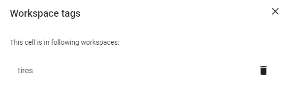 Workspace tags
