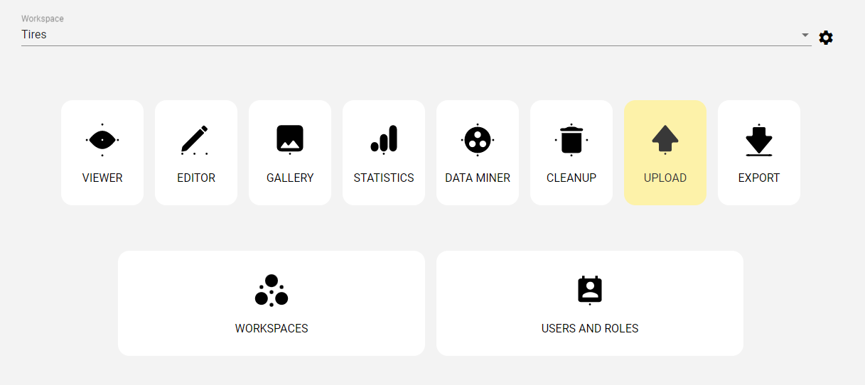 Dashboard - upload