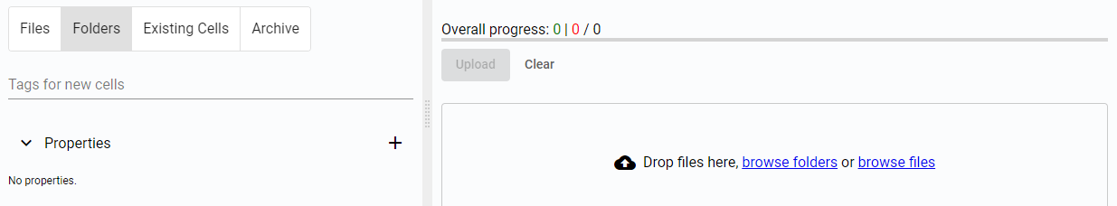 Upload folders