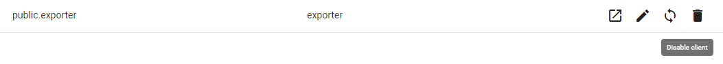 Disable Client