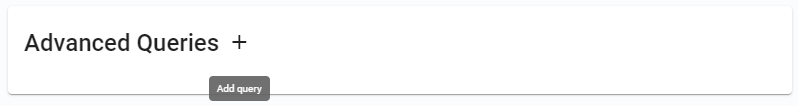 Add query button