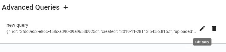Edit query