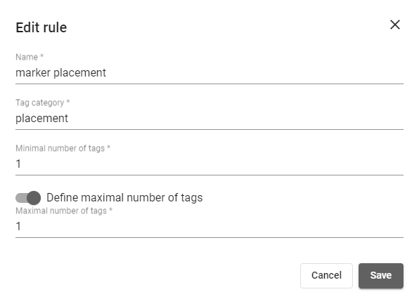 Edit rule