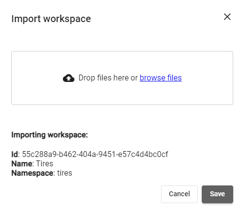Save Workspace