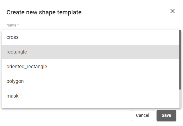 Select Shape type