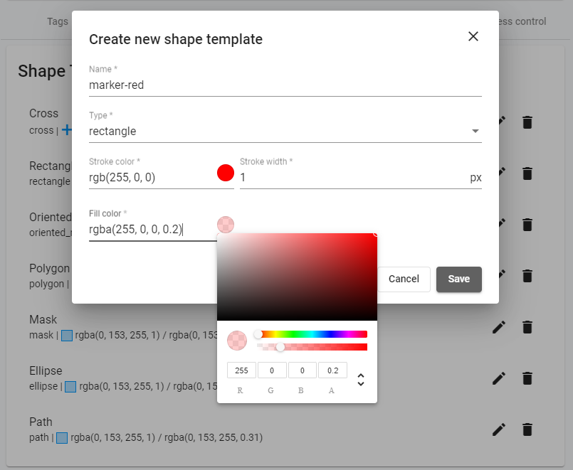 Set color